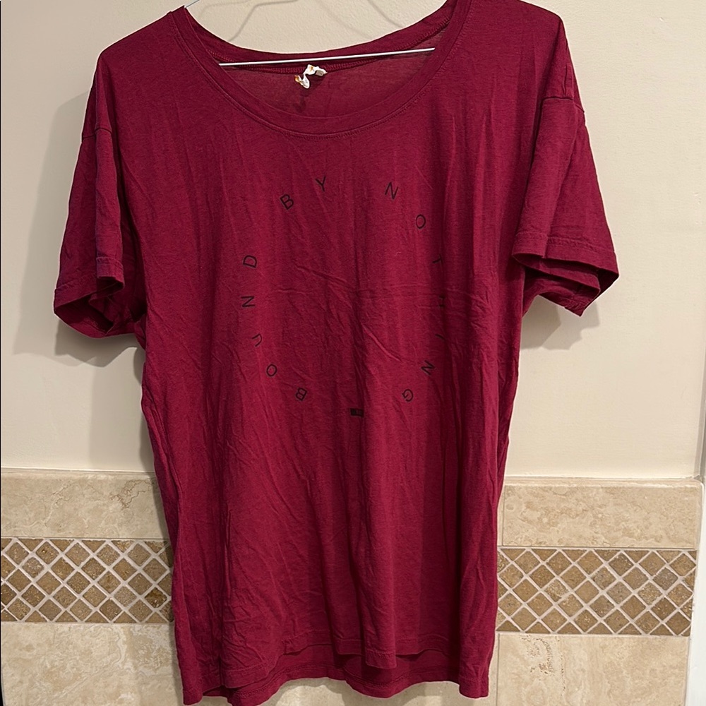 Burgundy Graphic T-Shirt
